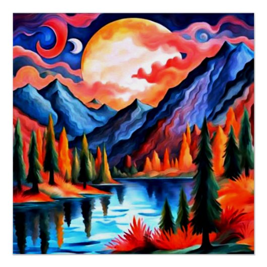 雲が月を横切る ポスター (正面)