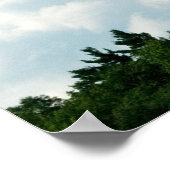 雲が木に集まる ポスター (角)