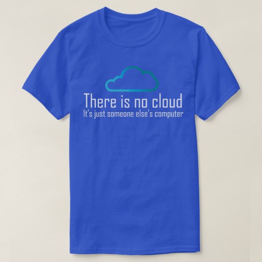 雲が無い Tシャツ (デザイン正面)