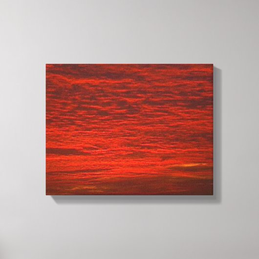 雲が燃える キャンバスプリント (正面)