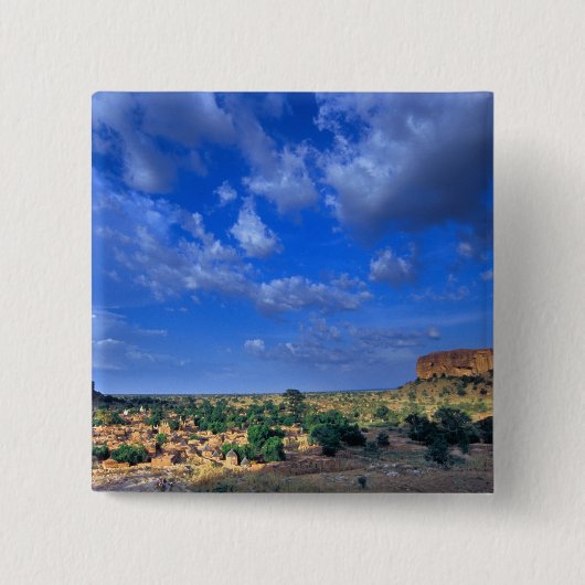 雲が空を越えて広がっている 缶バッジ (正面)