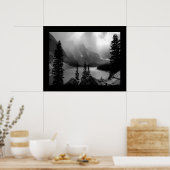 雲が黒縁どと白に砕ける ポスター (キッチン)