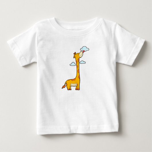 雲でキリン ベビーTシャツ (正面)