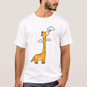 雲でキリン Tシャツ