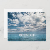 雲でターコイズ海を吸う ポストカード (正面/裏面)