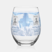 雲で撮影 ステムなしワイングラス (裏面)