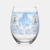 雲で撮影 ステムなしワイングラス (右)