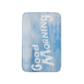 雲で書かれるおはよう バスマット (正面縦)