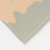 雲で眠っている守り神の天使のベビー フリースブランケット (角)