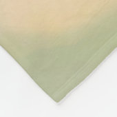 雲で眠る虹の男の赤ちゃんの天使 フリースブランケット (角)