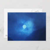 雲で覆われた月 - 夜空 ポストカード (正面/裏面)