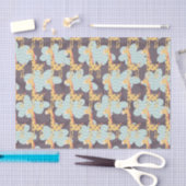 雲とギラフェ 薄葉紙 (クラフト)