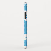 雲とメタン分子ブルーギーク名 Case-Mate iPhoneケース (裏面/右)