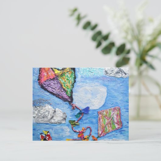 雲と夢を切り取る ポストカード (スタンド正面)