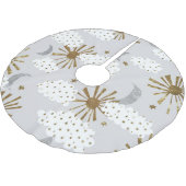 雲と太陽と月、パターミニマルン。 ブラッシュドポリエステルツリースカート (アングル)