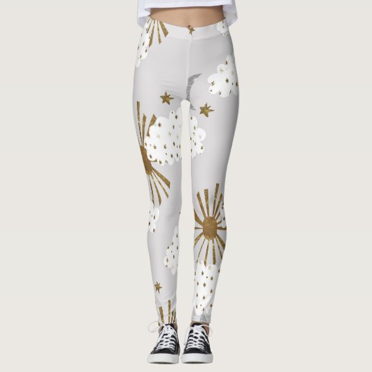 雲と太陽と月、パターミニマルン。 レギンス (正面)