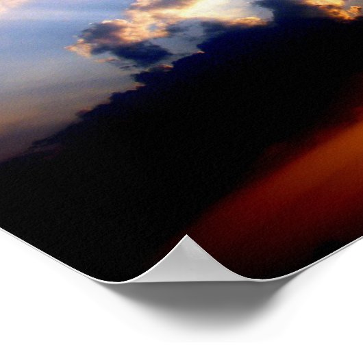 雲と太陽 ポスター (角)