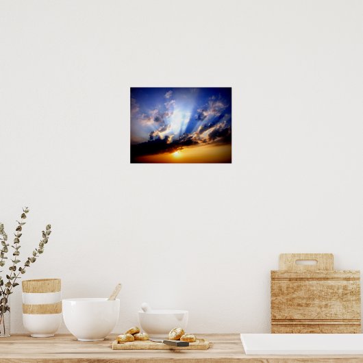 雲と太陽 ポスター (キッチン)