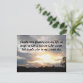 雲と太陽 ポストカード (スタンド正面)