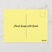 雲と太陽 ポストカード (裏面)