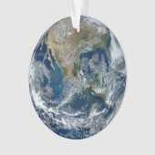 雲と宇宙から来た惑星・地球 オーナメント (正面)