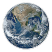 雲と宇宙から来た惑星・地球 セラミックノブ (正面)