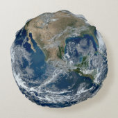 雲と宇宙から来た惑星・地球 ラウンドクッション (裏面)