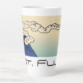 雲と富士山の風景 カフェラテマグ (正面)