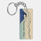 雲と富士山の風景 キーホルダー (正面左)