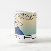 雲と富士山の風景 コーヒーマグカップ (中央)