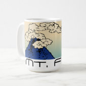 雲と富士山の風景 コーヒーマグカップ (正面左)