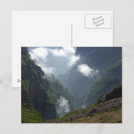 雲と山はがき ポストカード (正面/裏面)