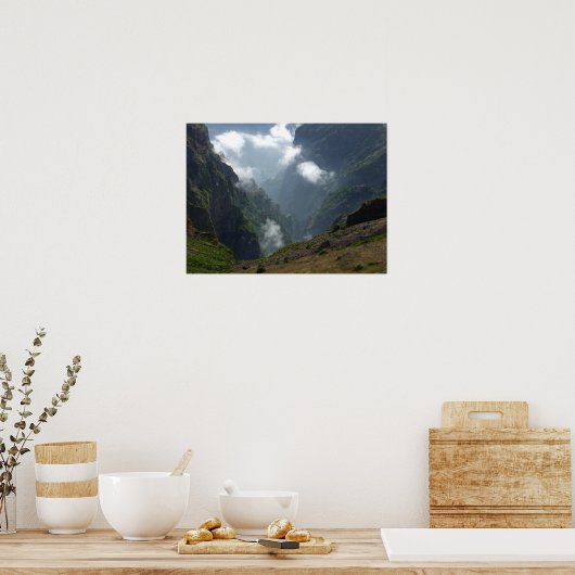 雲と山ポスター ポスター (キッチン)