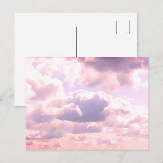 雲と日没 ポストカード (正面/裏面)