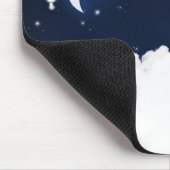 雲と星きらめく光の天のマウスパッド マウスパッド (コーナー)