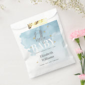 雲と星こんにちは赤ちゃんシャワー フェイバーバッグ (封をした状態)