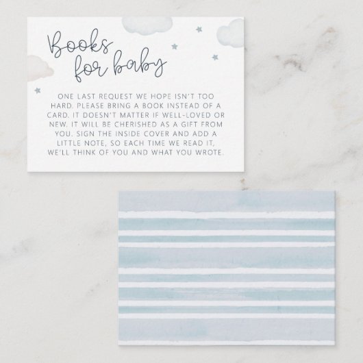 雲と星の本ベビーエンクロージャカード エンクロージャーカード (正面/裏面)