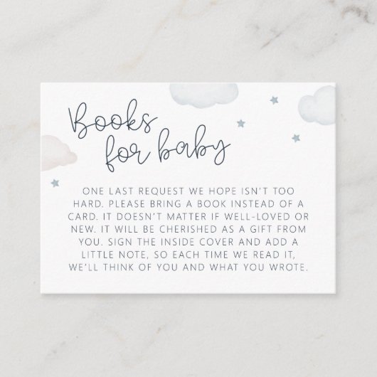 雲と星の本ベビーエンクロージャカード エンクロージャーカード (正面)