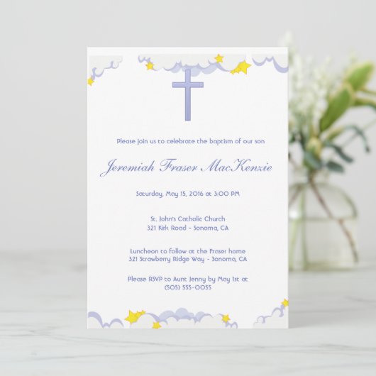 雲と星の洗礼 招待状 (スタンド正面)