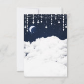 雲と星の輝く天体サンキューカード サンキューカード (裏面)