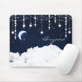 雲と星の輝く天体マウスパッド マウスパッド (マウス)