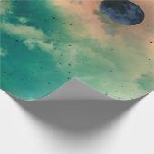 雲と星ギフトラッピングの夜空 ラッピングペーパー (角)