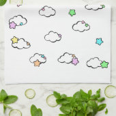 雲と星 キッチンタオル (折り畳み)
