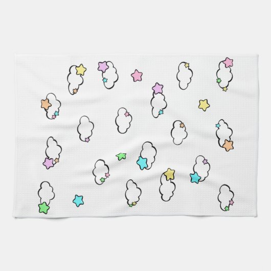 雲と星 キッチンタオル (横)