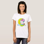 雲と月とユニコーン Tシャツ (正面フル)