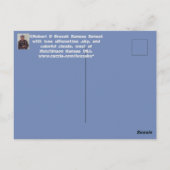 雲と木でカンザスサンセットのポストカード。 ポストカード (裏面)