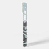 雲と木炭グレーダマスク水玉模様モノグラム Case-Mate iPhoneケース (裏面 / 左)