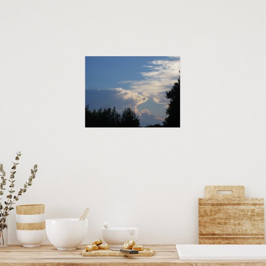 雲と木 ポスター (キッチン)