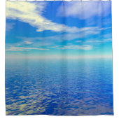 雲と波 シャワーカーテン (正面)