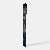 雲と海氷に覆われた地球2 iPhone 15ケース (右側面)